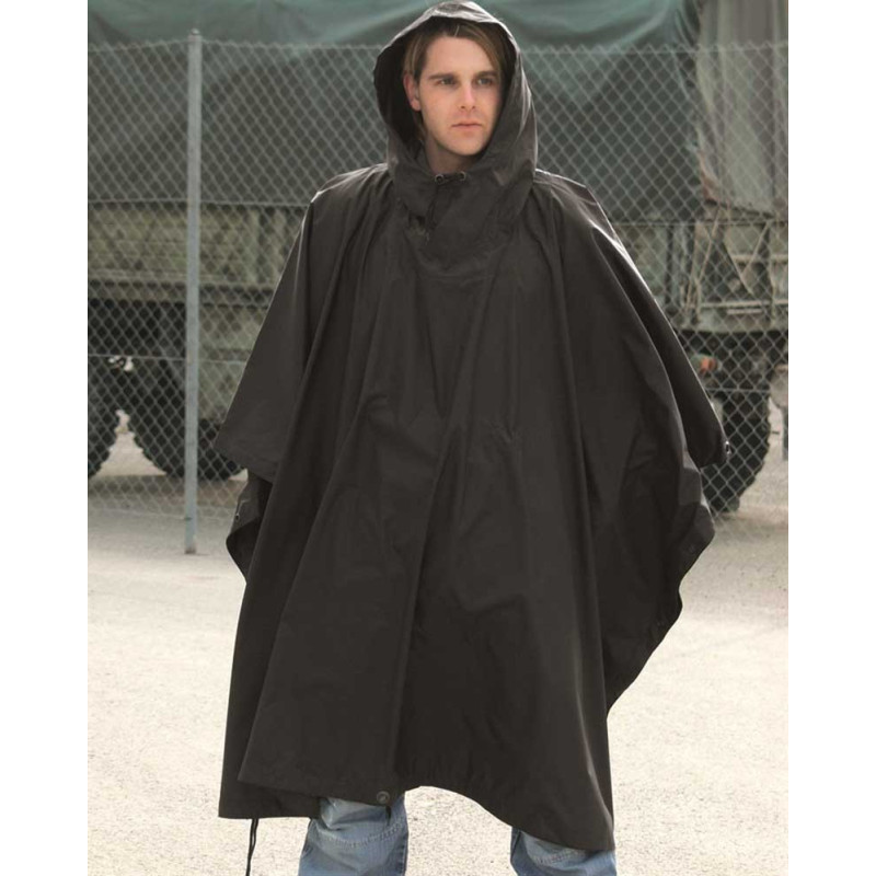 Poncho impermeable Miltec Negro