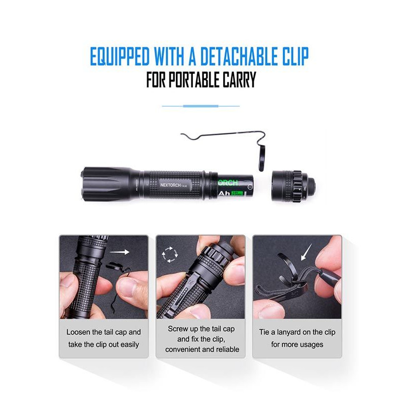 LINTERNA NEXTORCH - SHOKE TA30 1300 LUMENS