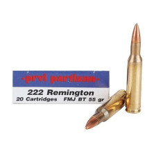 Cartucho PRVI Cal.222 Remington 50 SP