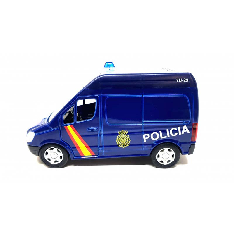 PLAYJOCS GT-8042 - Cochecitos Policía Nacional De Metal, Juguete Para Niños Y Coleccionistas, Ruedas Libres, Tamaño 7.2 Cm, Regalo Ideal
