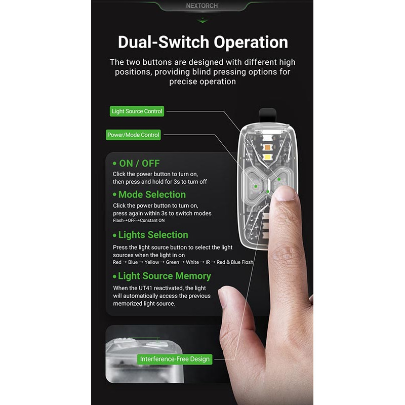 NEXTORCH IPX8 Lampe multifonction de secours, sécurité et d
