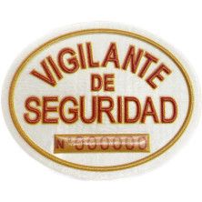 Placa homologada Vigilante de Seguridad PVC