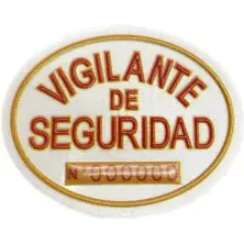 Placa homologada Vigilante de Seguridad PVC