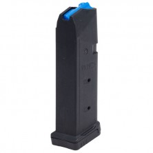 Cargador pistola Glock 19 15 tiros teja elevadora azul