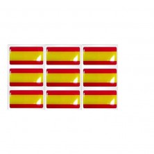 Pegatinas bandera de España 6uds
