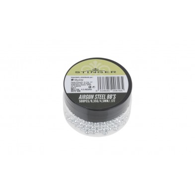 Bolsa 500 balines Stinger bbs acero 4,5mm Bolsa 500 balines Stinger bbs acero 4,5mm