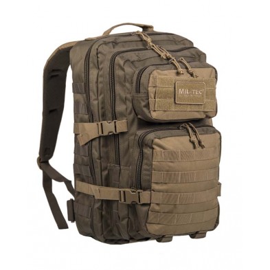 Mochila Mil-Tec U.S. Assault 36 litros Ranger Green - Coyote Mochila Mil-Tec U.S. Assault 36 litros Ranger Green - Coyote