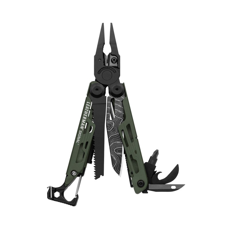 Navaja Multiusos Leatherman Signal Green Topo