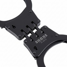 Grillete de bisagra negro con doble cierre 8