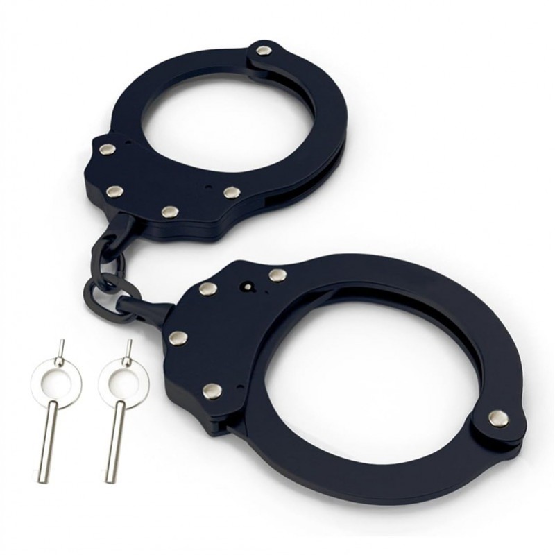 Grillete de cadena negro con doble cierre