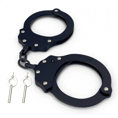 Grillete de cadena negro con doble cierre