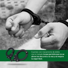 Grillete de cadena negro con doble cierre 3