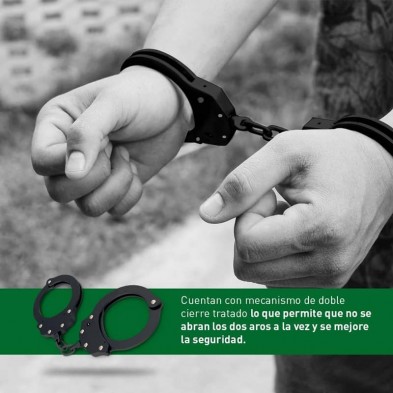 Grillete de cadena negro con doble cierre 3