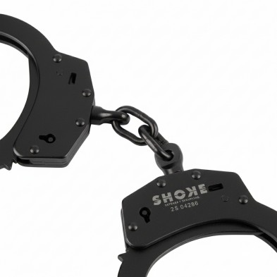 Grillete de cadena negro con doble cierre 7