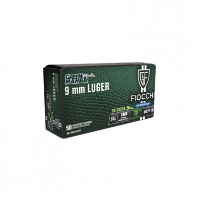 Cartucho Fiocchi 9mm pb EMB ZP 93gr