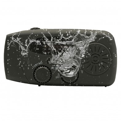 Radio de Emergencia con Manivela y Linterna 3