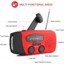 Radio de Emergencia con Manivela Roja 1