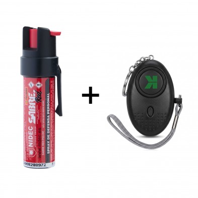 Pack Spray Defensa Sabre Red + Botón del Pánico