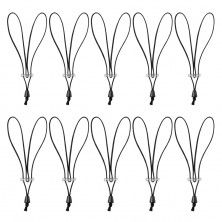 Pack 10 Grilletes de Lazo de Un Solo Uso Negro Extralargo (+50%)