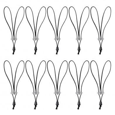 Pack 10 Grilletes de Lazo de Un Solo Uso Negro Extralargo (+50%)