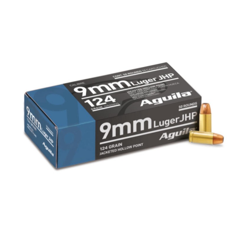 Cartuchos Aguila 9mm 124gr 1