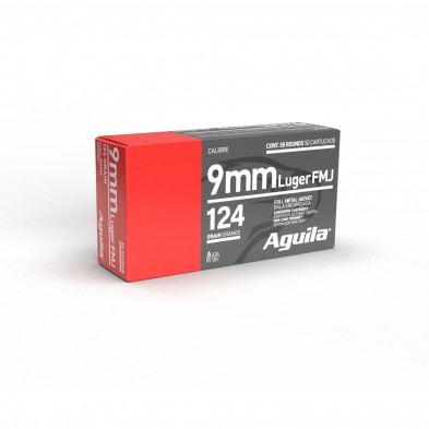 Cartuchos Aguila 9mm 124gr