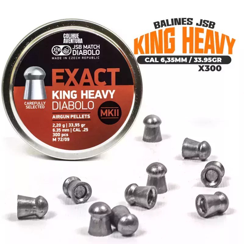 Balines JSB-EXACT King Heavy MKII CAL. 6.35MM (300 unidades)