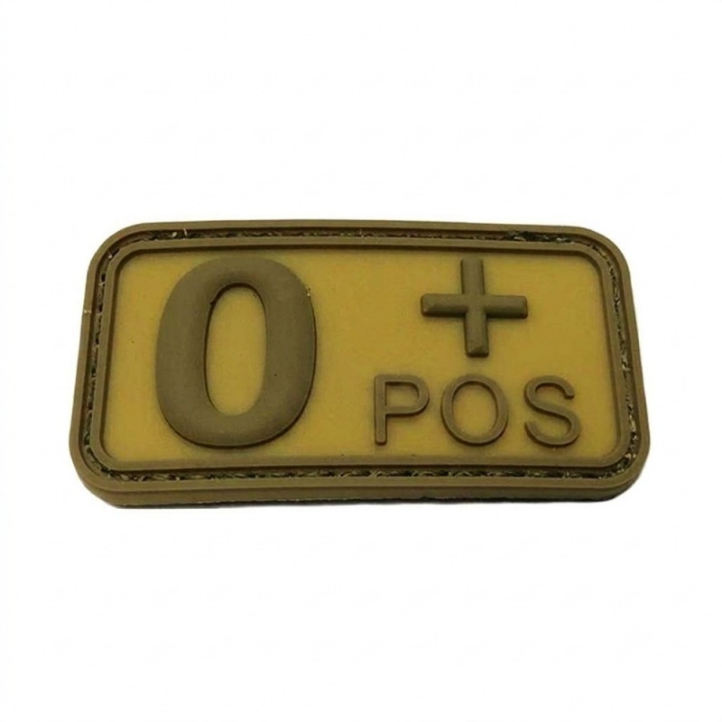 Parche PVC Grupo Sanguíneo 0+ TAN