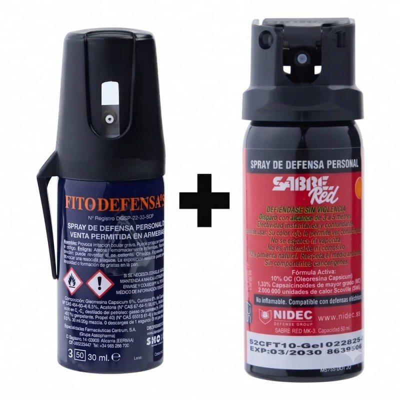 Pack FITO DEFENSA 50 + Sabre Red MK-3 Gel
