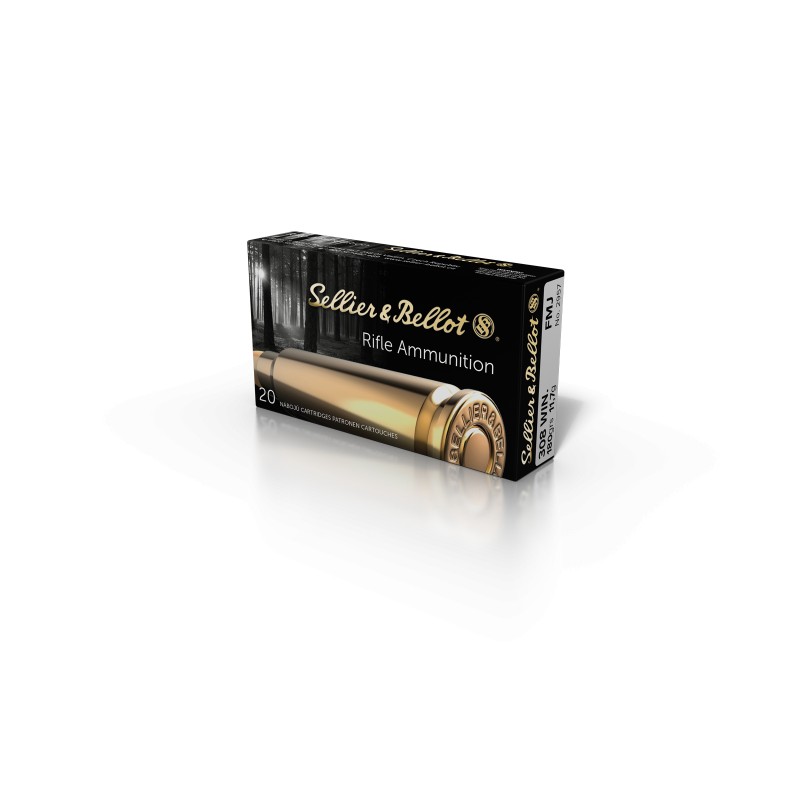 Cartucho Sellier & Bellot cal. 308 Winchester FMJ 180 grs