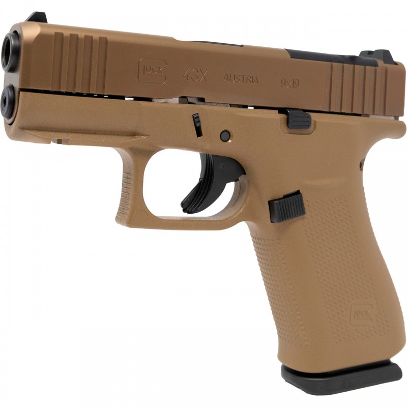 Pistola Glock 43X MOS Coyote 9mm
