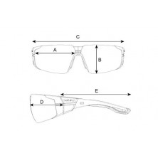 Gafas Bollé RUSH+ 2.0 Safety Talla S Ahumada Black/Grey 3