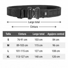 Cinturón táctico Vega Holsters 2BL99 con hebilla COBRA 50 mm 1