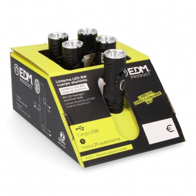 Mini linterna LED Nano Vortex 450lm recargable EDM 5