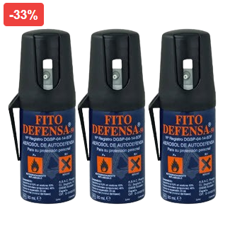 OFERTA 3x2 Spray de defensa personal homologado FITO DEFENSA 50