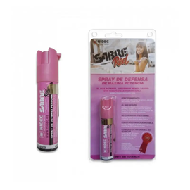 Spray de defensa personal de pimienta Sabre Red rosa lanzamiento en chorro